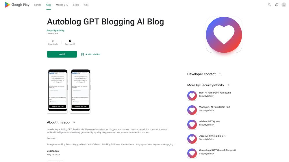 Autoblog GPT: Advanced AI-Generated Engaging Blog Posts Tool