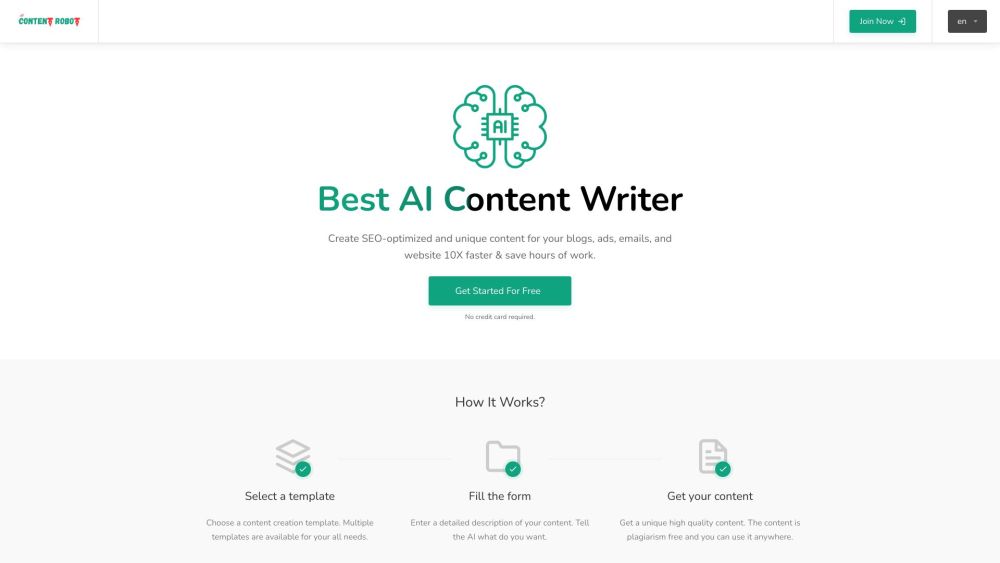 Content Robot: AI Tool for Blogs, Ads, Names & Social Media