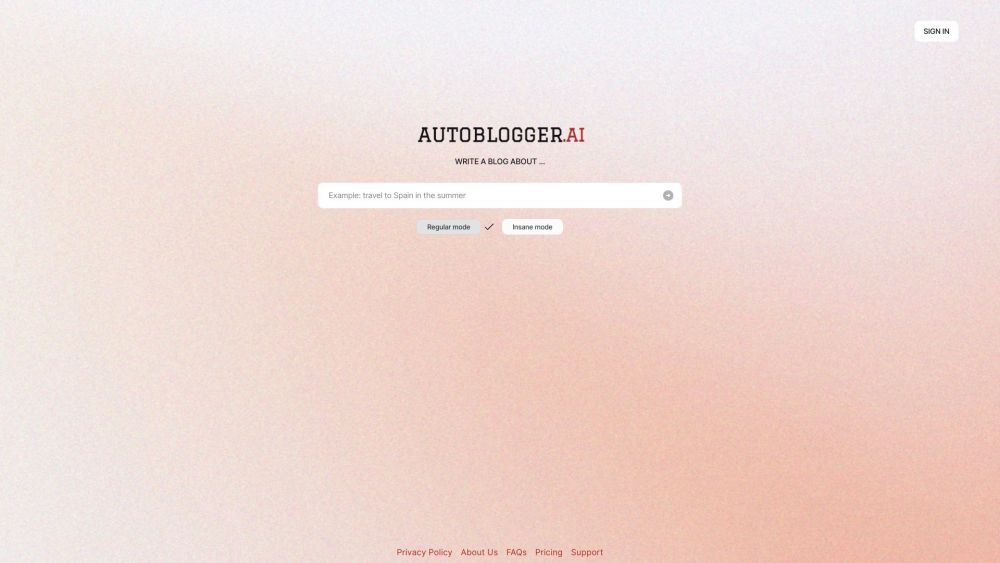 Autoblogger.ai: AI-Driven Blog Writing & Content Creation Tool - Featured on Best AI Tool