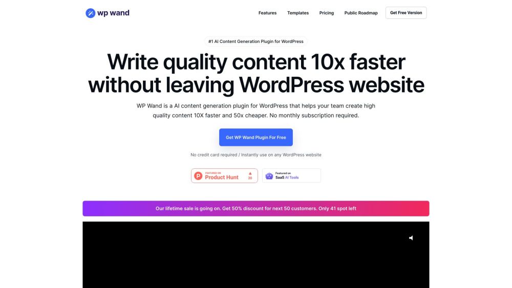 WP Wand : AI Content, Fast SEO, Boost Ranks & Conversions - Featured on Best AI Tool