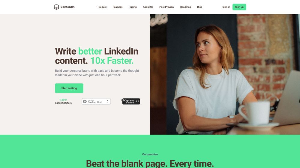 ContentIn: AI Ideas, Templates, Analytics for Viral LinkedIn Posts - Featured on Best AI Tool