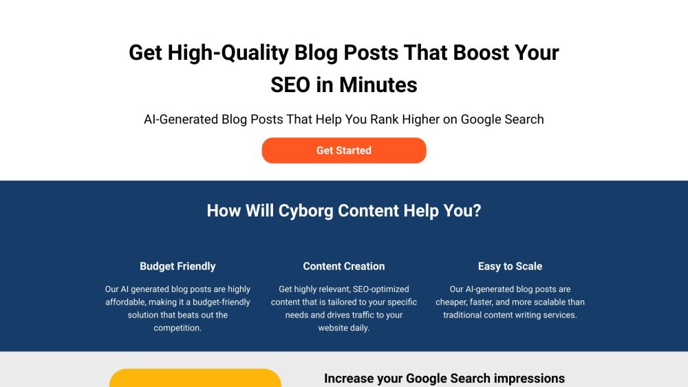 Cyborg Content: AI-Driven SEO Blogs, Save Time, Boost Traffic - Featured on Best AI Tool