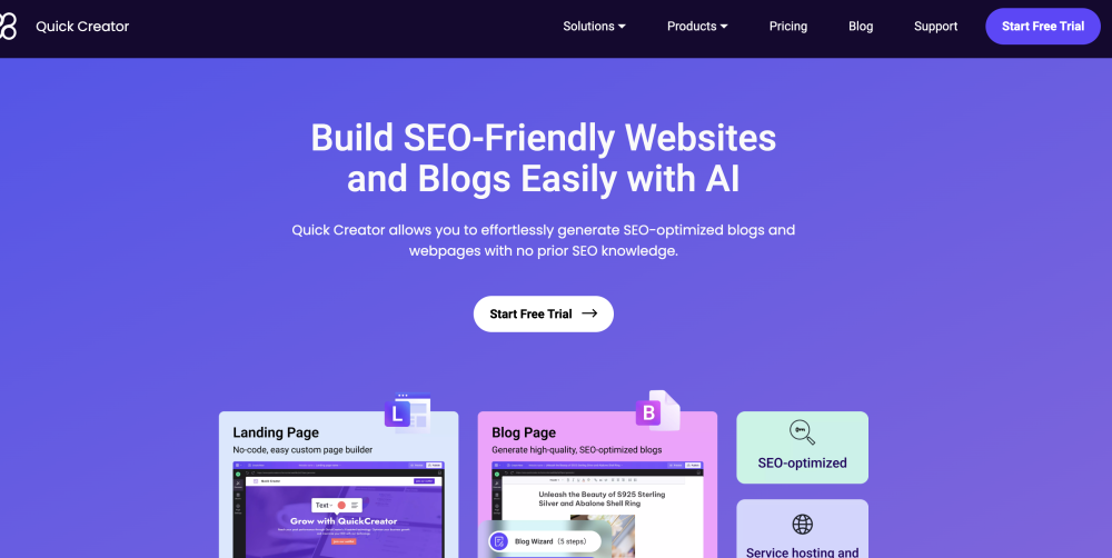 Quick Creator: AI Blogs, Landing Pages, SEO Boost, Templates - Featured on Best AI Tool