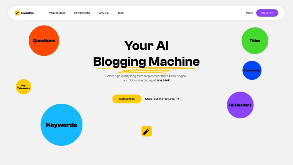 MagicBlog: AI-Generated Blog Posts for Better Google Ranking - Featured on Best AI Tool