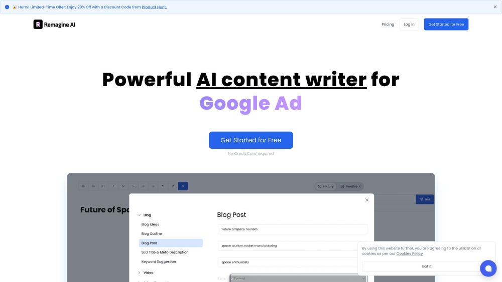 Remagine AI : 200+ AI Templates for Quick High-Quality Marketing Content