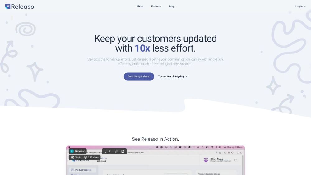 Releaso: Streamline Updates, Boost Engagement, Enhance Feedback - Featured on Best AI Tool