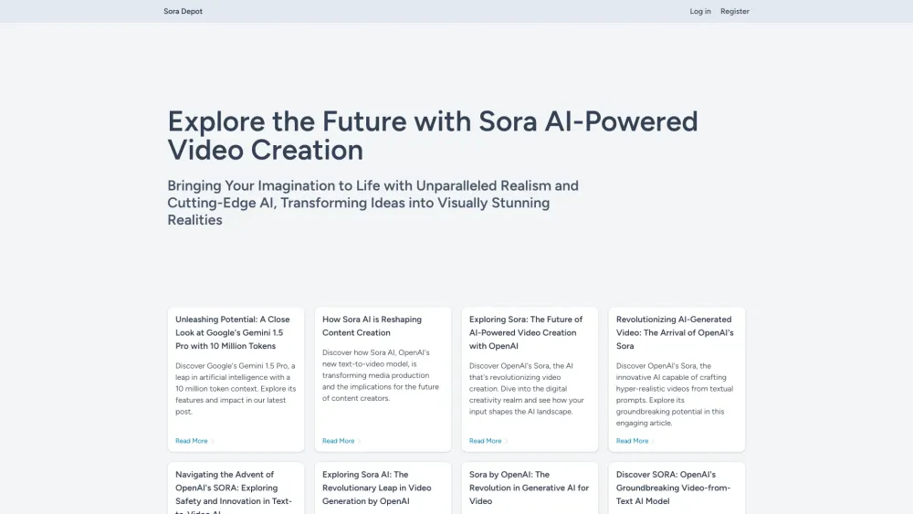 Sora Depot : AI Video Creation, Tech Blogs & Creative Insights