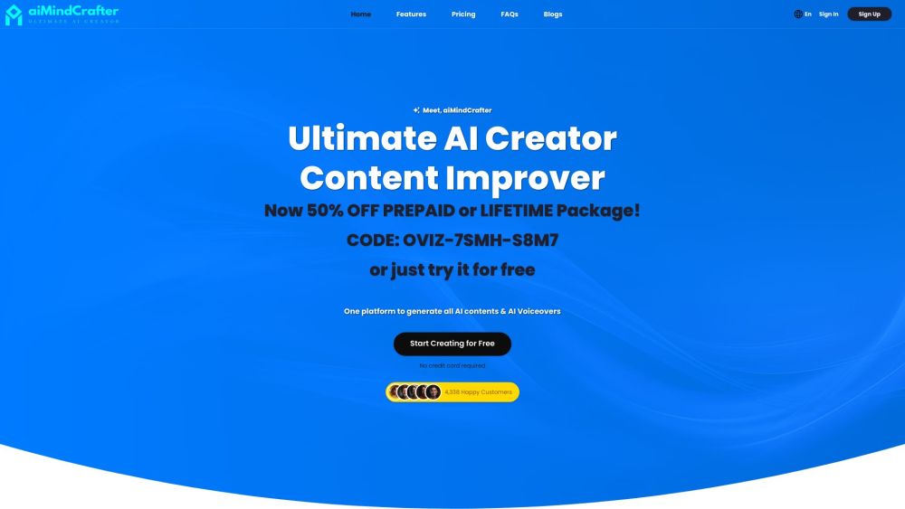 aiMindCrafter: OpenAI-Powered Text Generation for All Purposes - Featured on Best AI Tool