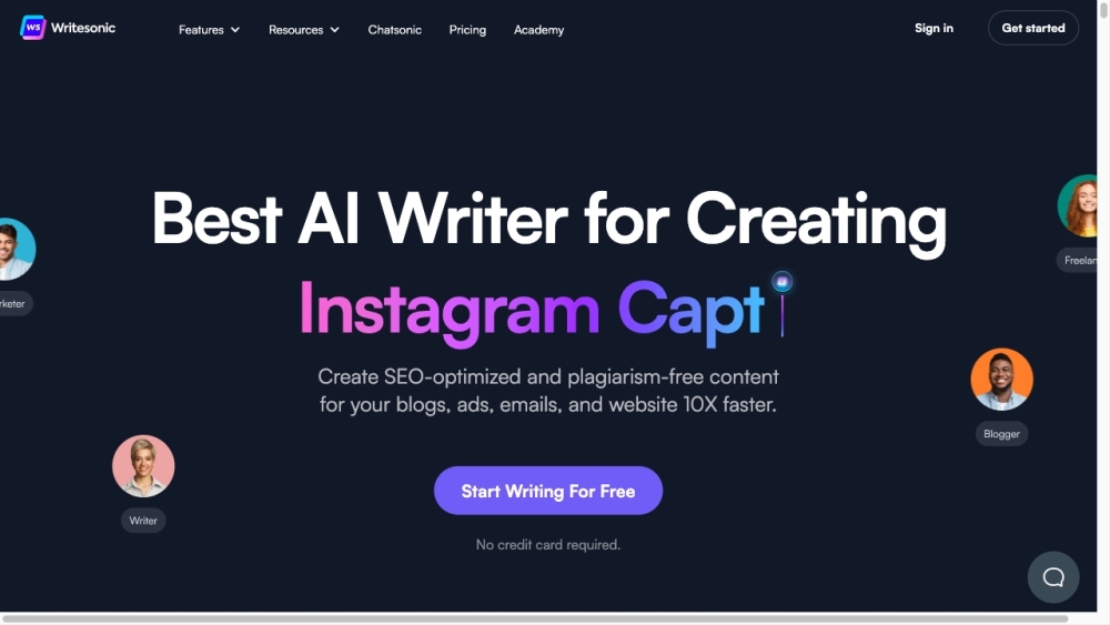 Writesonic: AI Writer for SEO, Free Content, Instant Paraphrasing