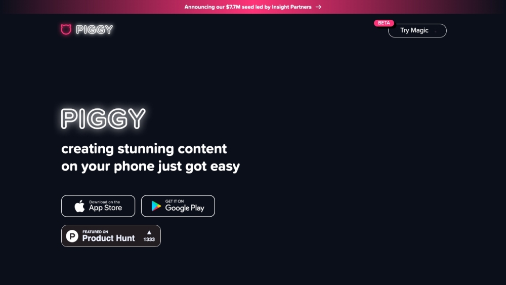 Piggy Magic: Create Blogs, Stories, Resumes, Cards, Portfolios Easily