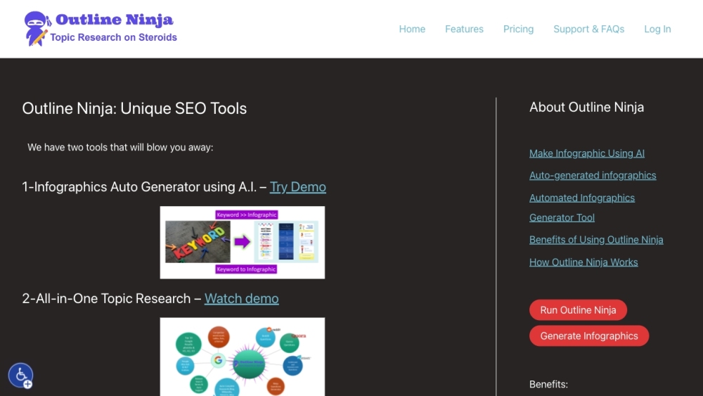 Infographic.Ninja: AI-Powered Infographic Maker for Keywords