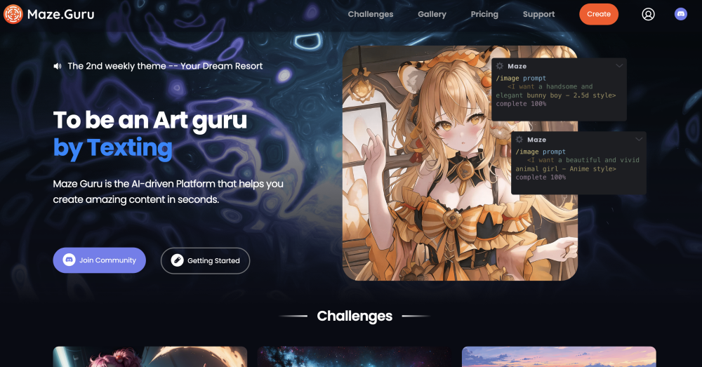 Maze Guru: AI Content Creation & Art Generation Tools