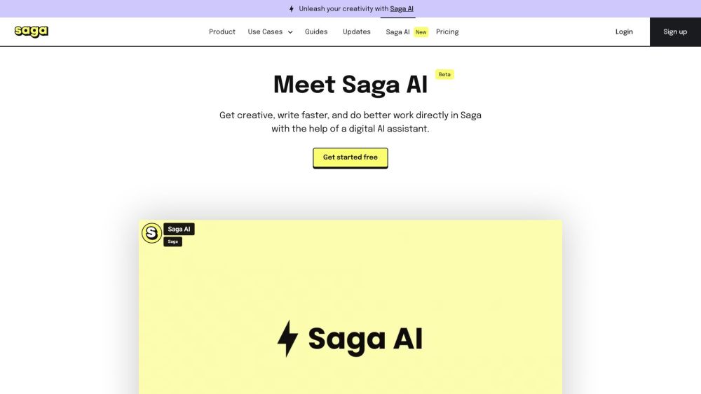 Saga: AI-Powered Workspace for Notes, Docs & Tasks : Smart Organization, Collaboration, and Productivity