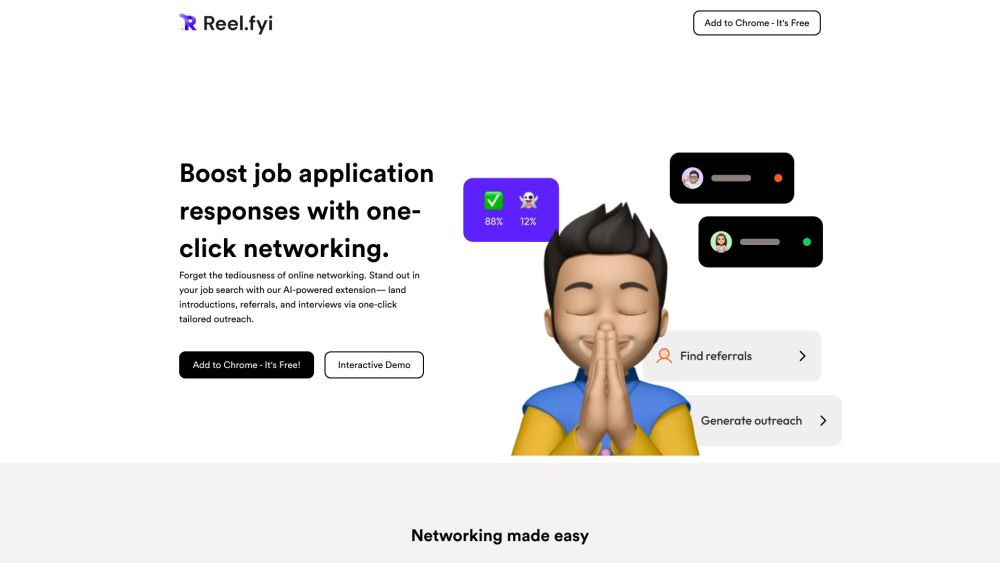 Reel.fyi: AI Copilot for LinkedIn - Boost Job Search with Personalized Messages