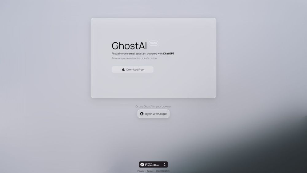GhostAI: AI Email Assistant for Smart, Efficient Management