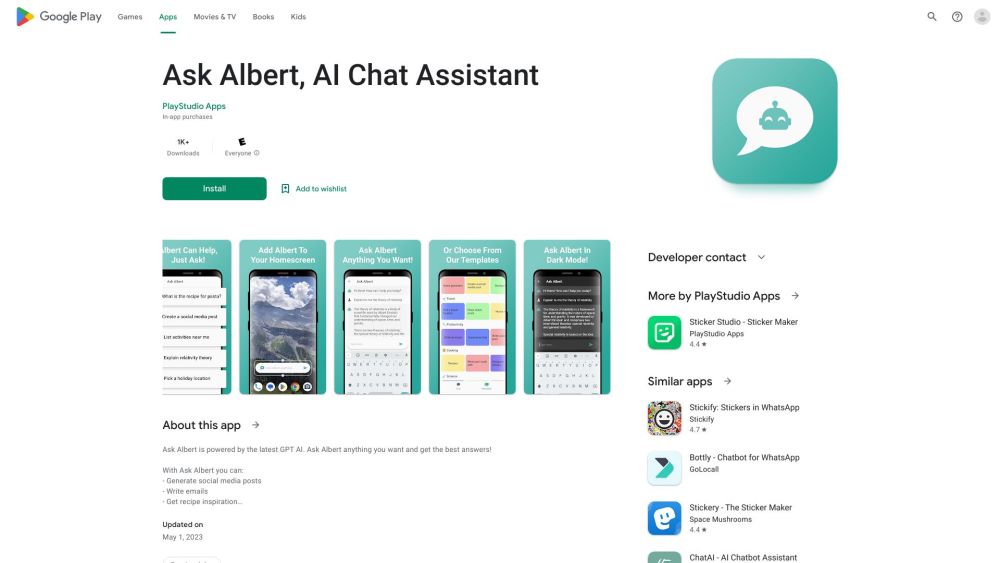 Ask Albert: AI Chat Assistant – Instant Answers, Task Automation, Boost Productivity with GPT Widgets
