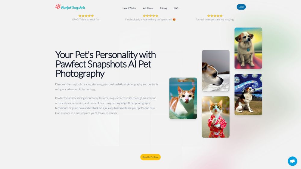Pawfect Snapshots: AI Art from Pet Photos – Fast & Unique
