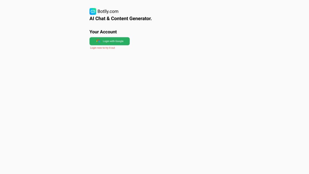 Botlly: AI-Powered Content Generator for High-Quality Text Creation