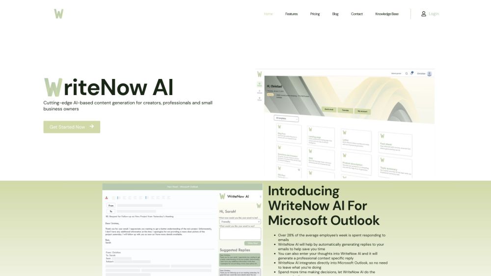 WriteNow AI: GPT3-Powered, Effortless Content Creation for All