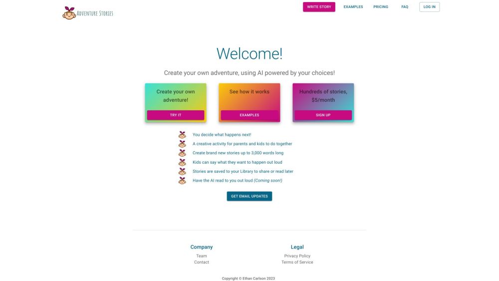 Adventure Stories: AI-Crafted, Customizable, Endless Tales For Kids