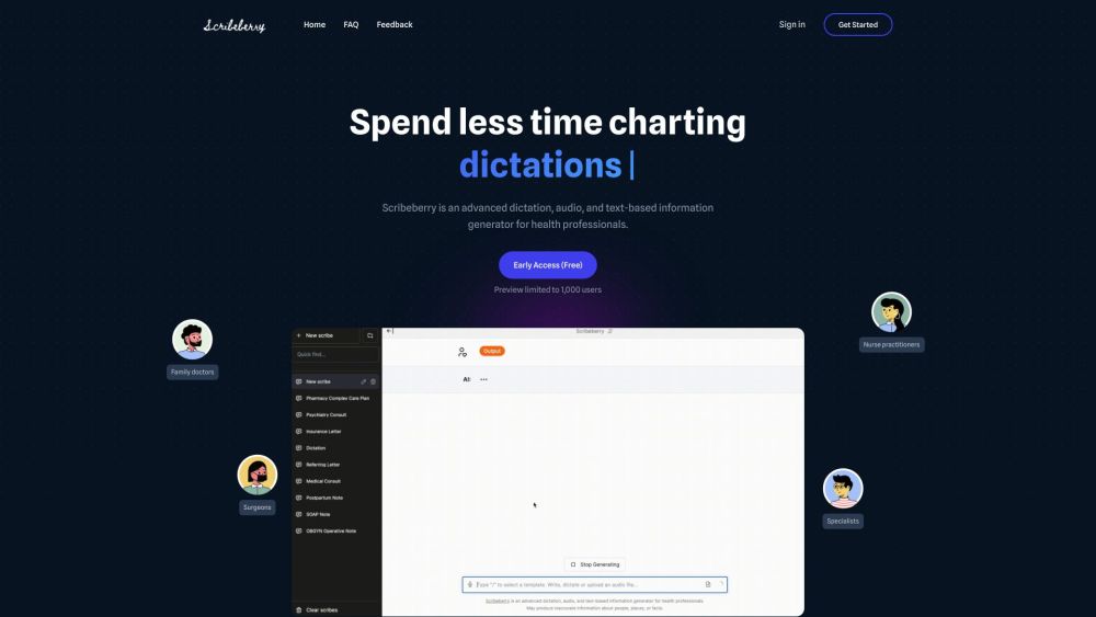 Scribeberry: AI Dictation, Text Tools for Healthcare Workflows