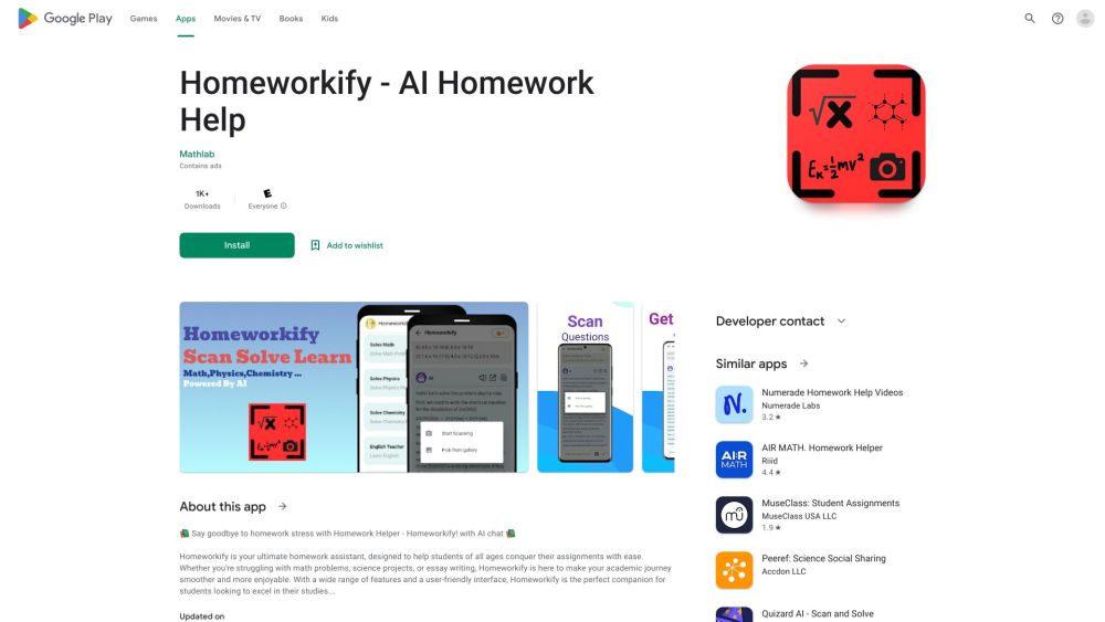 Homeworkify: Instant Help, Solve Assignments, Boost Understanding