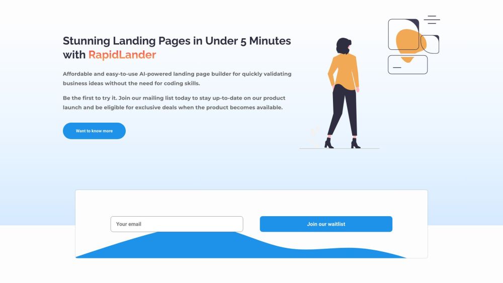 RapidLander: AI-Powered Landing Page Builder for Fast, Affordable Growth