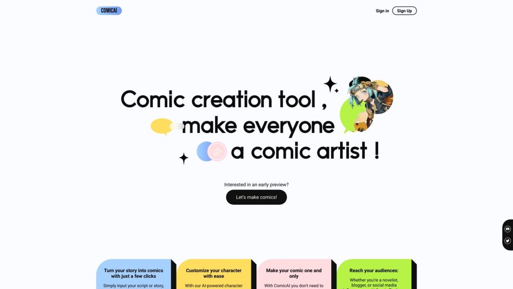Comicai : Create, Customize, Unleash Creativity, Personalize Stories