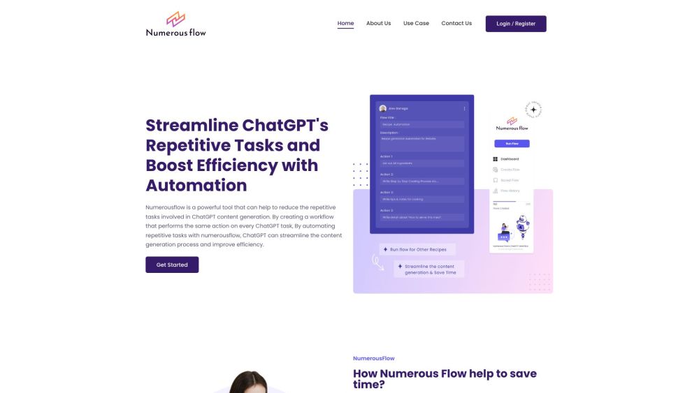 Numerousflow: Automate ChatGPT Tasks with Advanced Formatting, Summarizing & Writing Tools