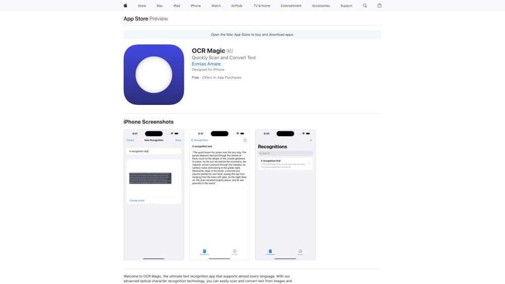 OCR Magic: Advanced Text Recognition & Multilingual Support : Scan, Convert, Edit Any Document Instantly