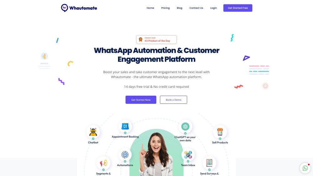Whautomate: AI Sales Boost & 10X Productivity for E-Commerce
