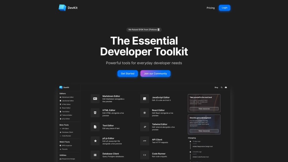 DevKit: AI Assistant, Code Generator, API Tester & More