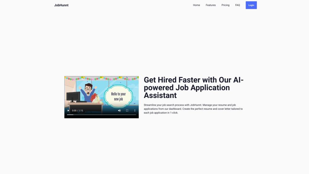 JobHunnt: Tailored Job Applications for Career Success