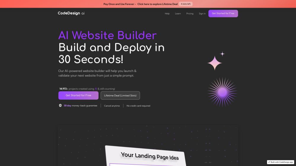 CodeDesign.ai: AI Website Builder, Custom UI & Instant Preview
