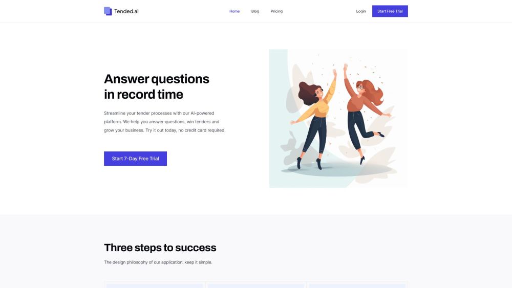 Tended.ai: AI-Powered RFP Automation for Tender Success: Automate Responses, Save Time, Win More Tenders