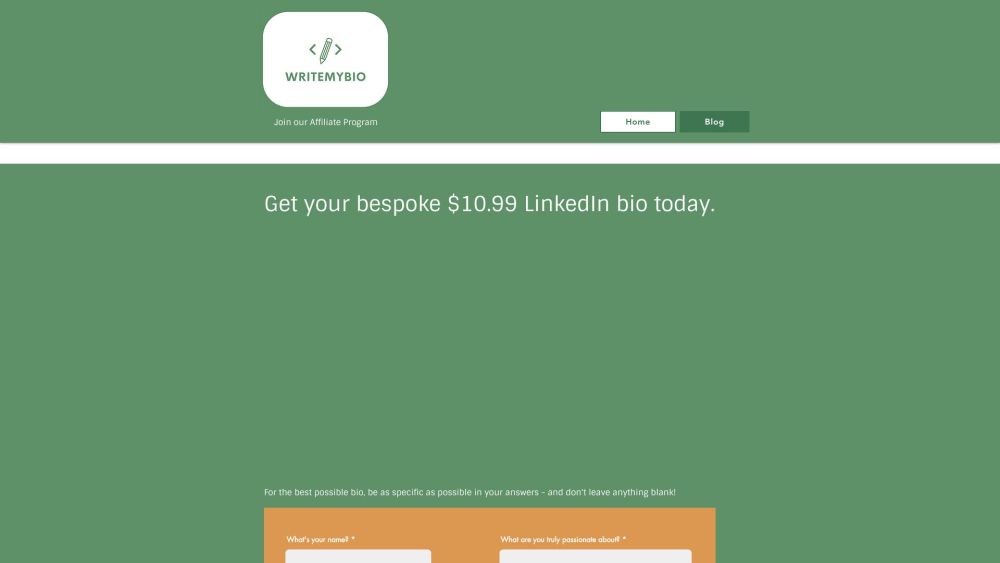 WriteMyBio : AI & Human Expertise for Affordable LinkedIn Bios