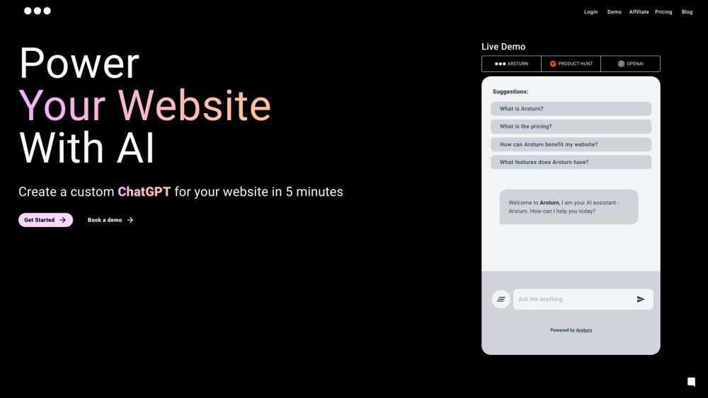 Arsturn: Instant Custom ChatGPT, Boost Engagement, Transform Interactions