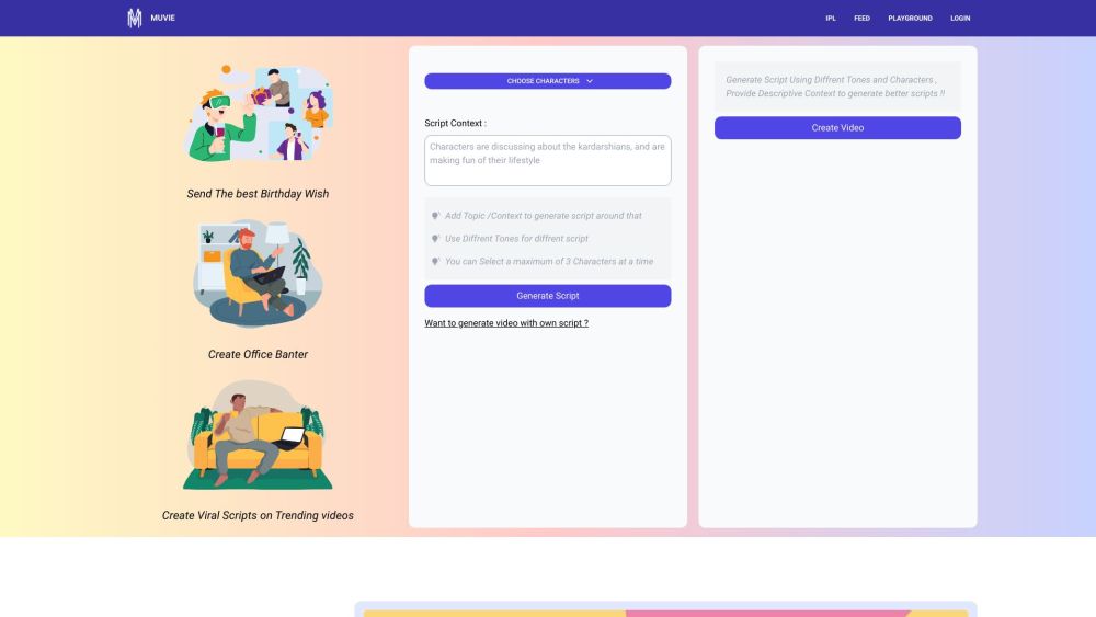 Muvie: AI Video Creation for Instant Viral Content & Trending Magic