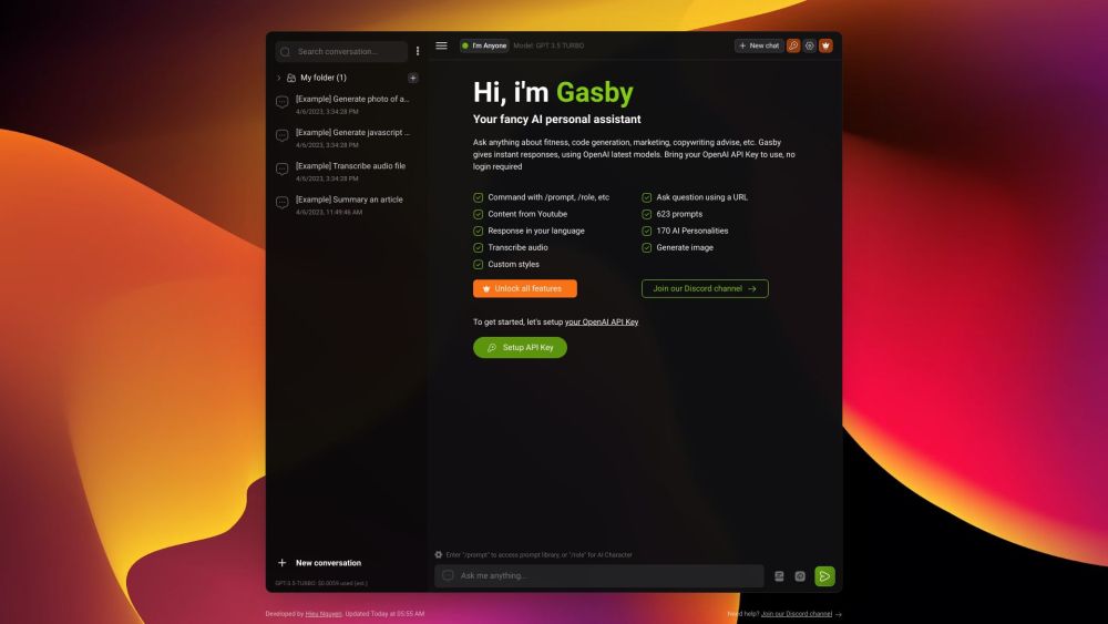 Gasby: AI Assistant for Fitness, Coding, Marketing, Copywriting