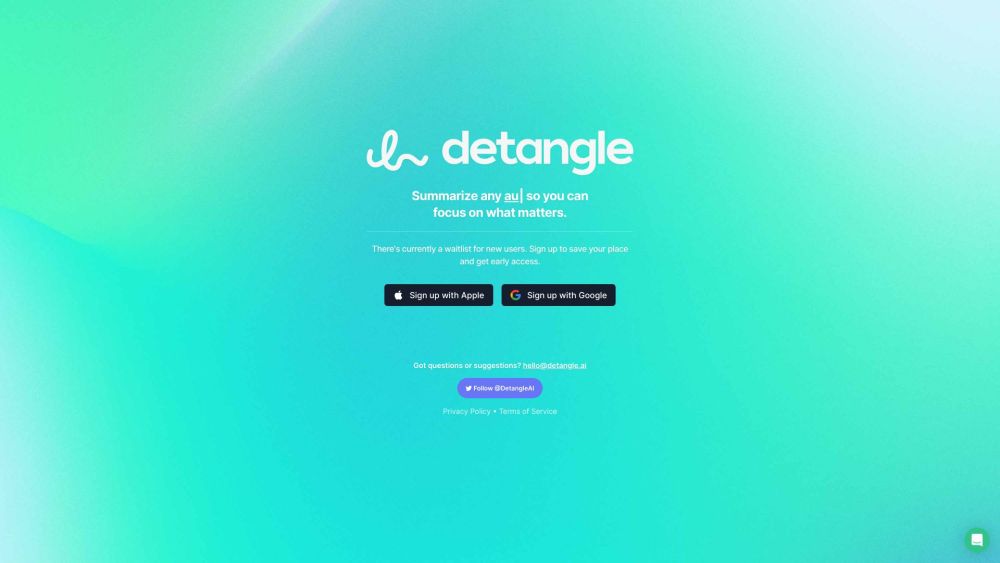 Detangle: AI-Powered Summarizer : Condense Video, Audio, Text Into Key Insights