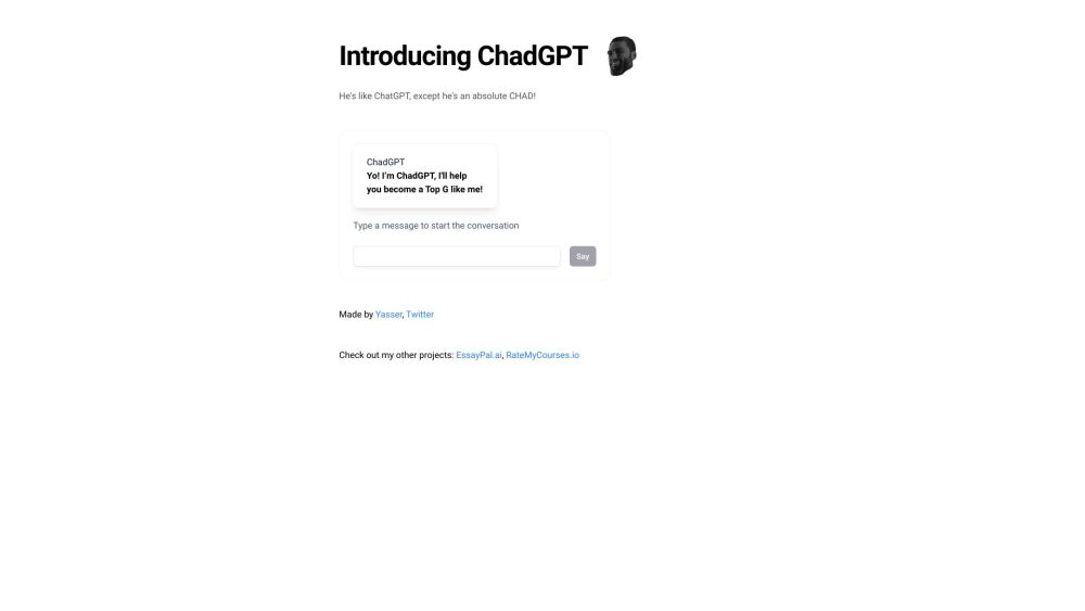 ChadGPT: Boost Confidence, Sharpen Social Skills, Achieve Success