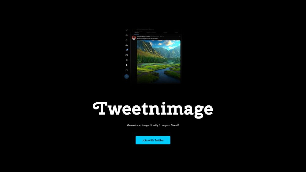 Tweetnimage: Turn Tweets into AI Images Instantly