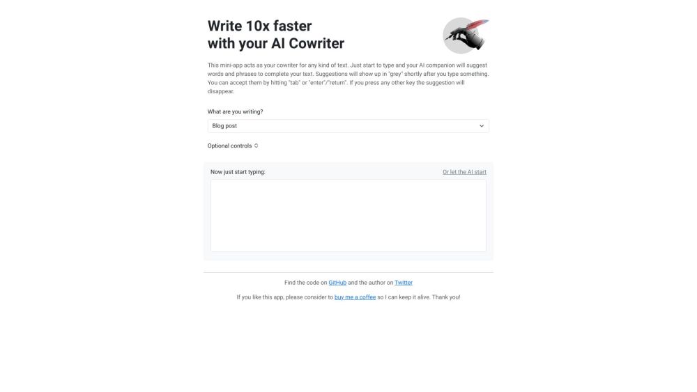 AI Cowriter: GPT Autocomplete, Boost Writing Speed 10x