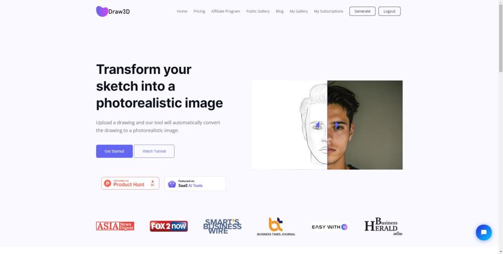 Draw3D: Turn Sketches into Realistic Images with Free AI Magic