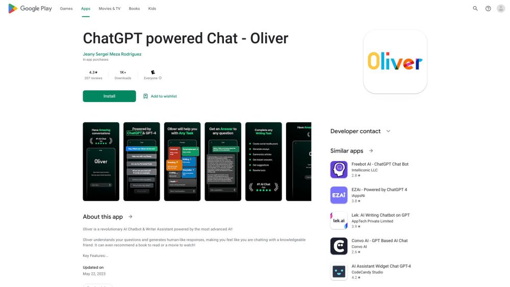 Oliver AI : Fast High-Quality Content Creation with AI