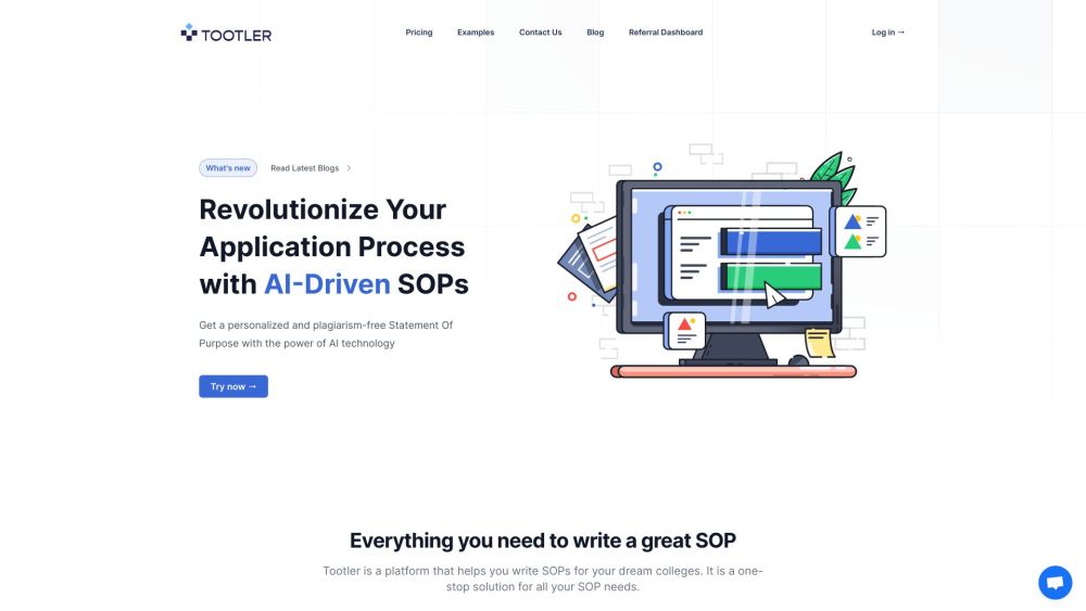 Tootler AI: SOP Writer for Visas & Studies – Flawless, Personalized Applications