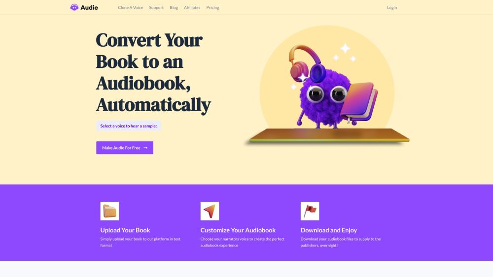 AuthorsVoice.AI: AI Audiobooks with Custom Voices, Accents & Genders