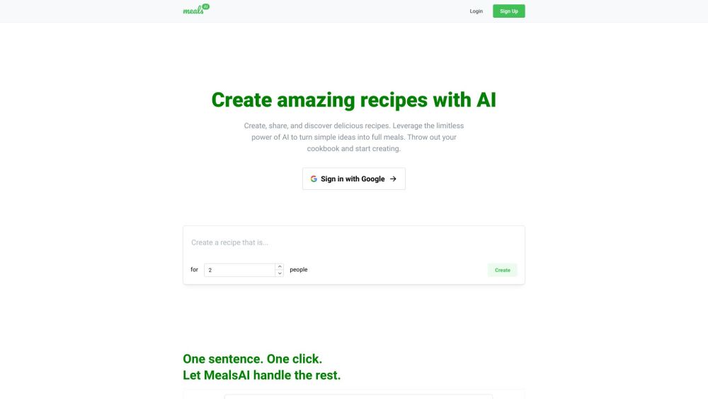 MealsAI: Create, Share, Discover AI-Generated Recipes