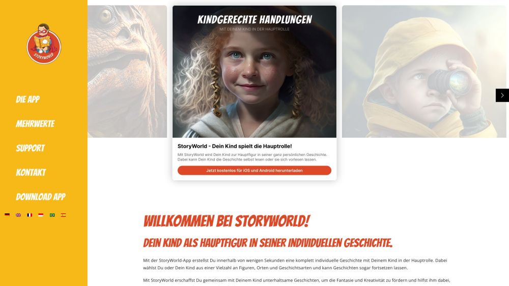 StoryWorld: Personalized Adventures, Imagination & Curiosity Boost!