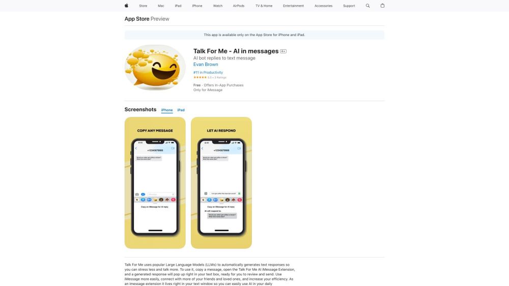Talk For Me AI : Smart Instant Replies for Any Message